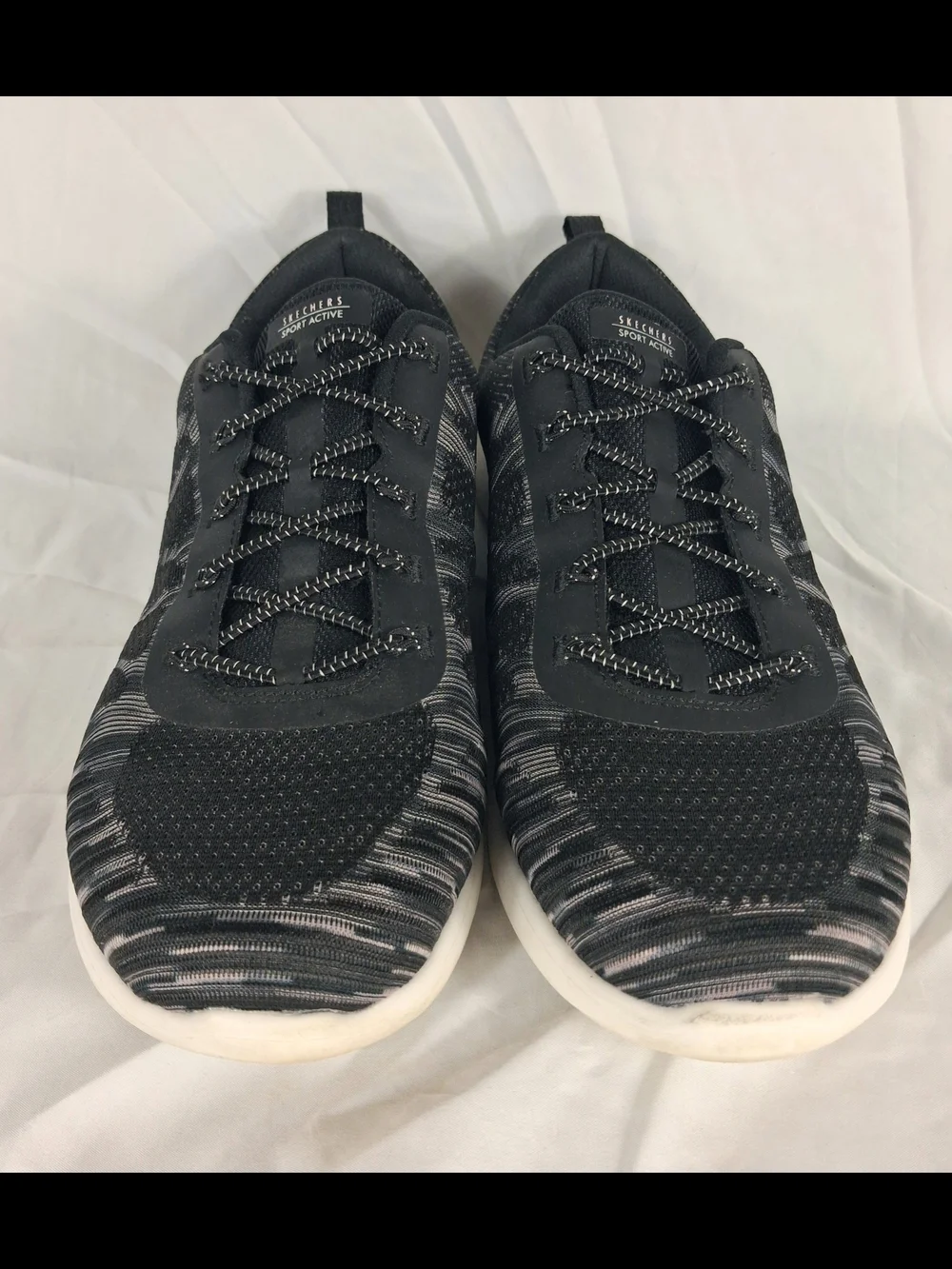Skechers Womens Vapor Foam Lite Running Shoes Sneakers Size 10 Black 104432W